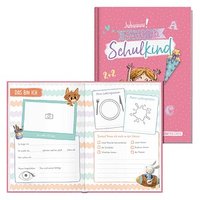 Häfft® Verlag Freundebuch Endlich Schulkind DIN A5 liniert, rosa Hardcover 48 Seiten von Häfft® Verlag