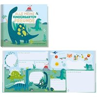 Häfft® Verlag Freundebuch Alle meine Kindergartenfreunde quadratisch liniert, mehrfarbig Softcover 76 Seiten von Häfft® Verlag
