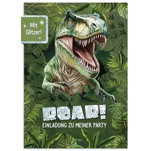 Häfft® Lernfreunde 12 x Einladungskarten Kindergeburtstag A6 Dino Party-Einladungen für Kinder, Geburtstags-Einladungen - nachhaltig & klimafreundlich Häfft® Lernfreunde 12 x Einladungskarten Kindergeburtstag A6 Dino Party-Einladungen für Kinder, Geburtstags-Einladungen - nachhaltig & klimafreundlich von Häfft