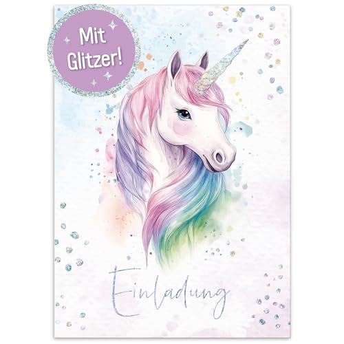 Häfft® Lernfreunde 12 x Einladungskarten Kindergeburtstag A6 Einhorn Party-Einladungen für Kinder, Geburtstags-Einladungen - nachhaltig & klimafreundlich Häfft® Lernfreunde 12 x Einladungskarten Kindergeburtstag A6 Einhorn Party-Einladungen für Kinder, Geburtstags-Einladungen - nachhaltig & klimafreundlich von Häfft