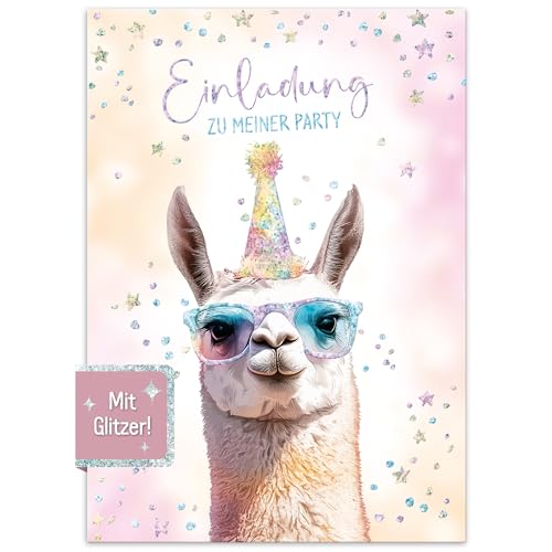 Häfft® Lernfreunde 12 x Einladungskarten Kindergeburtstag A6 Party Lama Party-Einladungen für Kinder, Geburtstags-Einladungen - nachhaltig & klimafreundlich Häfft® Lernfreunde 12 x Einladungskarten Kindergeburtstag A6 Party Lama Party-Einladungen für Kinder, Geburtstags-Einladungen - nachhaltig & klimafreundlich von Häfft