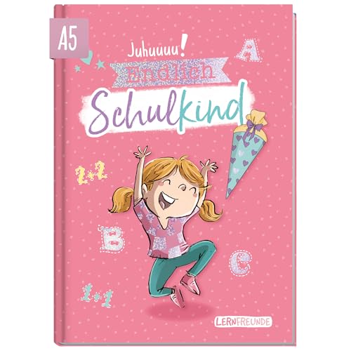 Häfft® Endlich Schulkind A5 Erinnerungsalbum zur Einschulung für Mädchen "Rosa" Hardcover Einschulungsbuch Schulanfang, erster Schultag, Geschenk für die Schultüte - nachhaltig & klimafreundlich Häfft® Endlich Schulkind A5 Erinnerungsalbum zur Einschulung für Mädchen "Rosa" Hardcover Einschulungsbuch Schulanfang, erster Schultag, Geschenk für die Schultüte - nachhaltig & klimafreundlich von Häfft