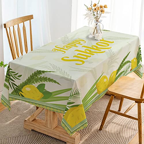 Hafangry Sukkot Tischdecke Sukkah Home Decor Jüdisches Neujahr Urlaub Party Supplies Etrog Lulav Dekorationen Küche Esszimmer Tischdecke von Hafangry