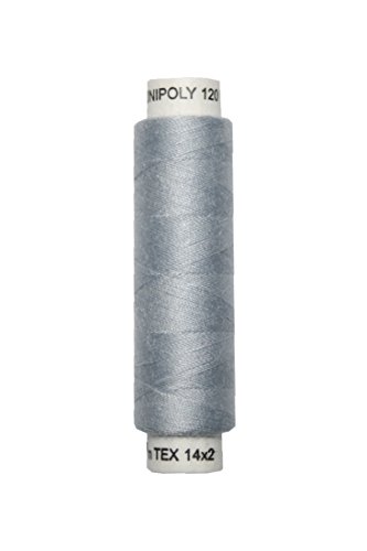 Hagal Nähmaschinen Nähgarn 100 m Polyester UNIPOLY 14x2 grau (0851) von Hagal