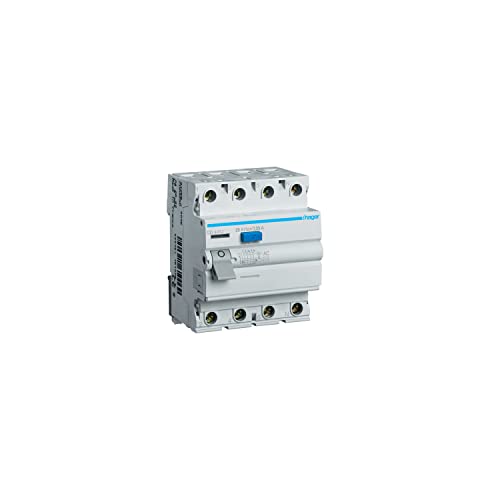 Hager Differentialschalter, 30 mA, 40 A, Typ AC, ausgerichtete Klemmen, Kunststoff, 4-polig, Dreiphasig, Schutzschalter, Schalttafel, 3250611616382 Hager Differentialschalter, 30 mA, 40 A, Typ AC, ausgerichtete Klemmen, Kunststoff, 4-polig, Dreiphasig, Schutzschalter, Schalttafel, 3250611616382 von Hager