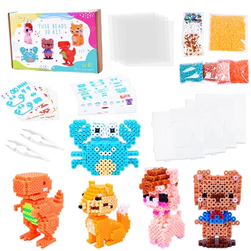 Bügelperlen Set, 16 Bunte Farben Steckperlen, 4896 Stück 5MM Bügelperlen Groß mit Steckplatte, Bügelpapier, Pinzette, Benutzerführung, Kreatives Perlenset Geschenk für Kinder ab 6 Jahren Bügelperlen Set, 16 Bunte Farben Steckperlen, 4896 Stück 5MM Bügelperlen Groß mit Steckplatte, Bügelpapier, Pinzette, Benutzerführung, Kreatives Perlenset Geschenk für Kinder ab 6 Jahren von HahaGo