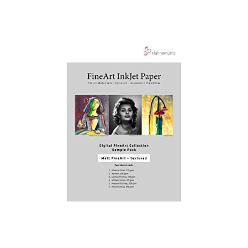 Hahnemuhle FineArt Tintenstrahldrucker-Pack, matt, strukturiert, 33 x 48,3 cm, 10 Blatt von Hahnemühle