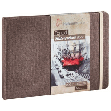 10 x Hahnemühle Toned Watercolour Book - A6 200 g/qm beige oberflächen von Hahnemühle