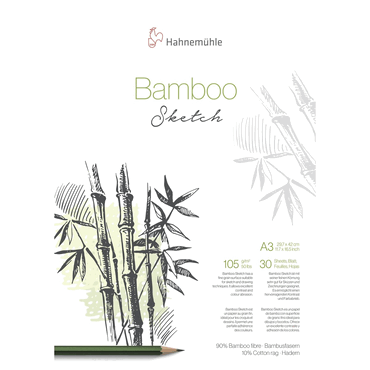 5 x Hahnemühle Skizzenblock Bamboo - A3 105 g/qm 30 Blatt. von Hahnemühle