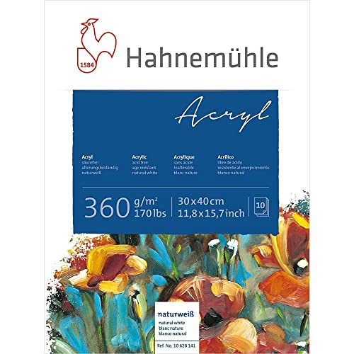 Hahnemühle Acrylblock 360g/m², 30x40cm, 10 Blätter, Acrylmalpapier, Kunstpapier, Aquarellmalerei Hahnemühle Acrylblock 360g/m², 30x40cm, 10 Blätter, Acrylmalpapier, Kunstpapier, Aquarellmalerei von Hahnemühle
