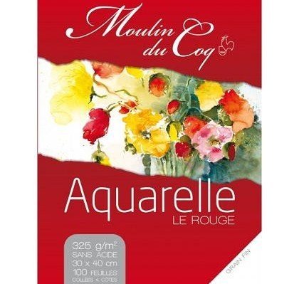 Aquarellblock 100 Blatt 325 g 30 x 40 cm, Moulin du Coq Aquarellblock 100 Blatt 325 g 30 x 40 cm, Moulin du Coq von Hahnemühle