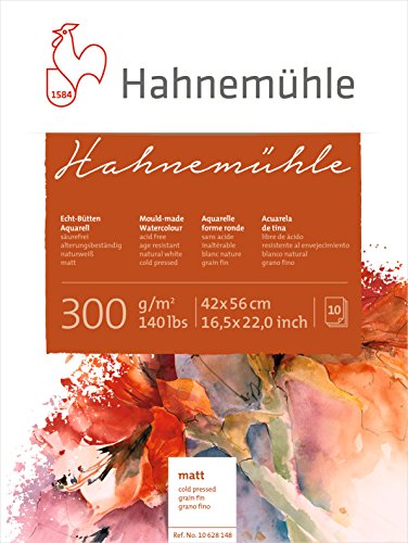 Aquarellblock Hahnemühle" matt, 300g/m², 42x56cm, 10Blatt" Aquarellblock Hahnemühle" matt, 300g/m², 42x56cm, 10Blatt" von Hahnemühle
