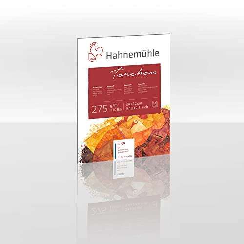 Hahnemühle Torchon, raues Aquarellpapier, 275 g/m², raue grobe Leinenstruktur, hellweiß, 20 Blatt, 24x32cm Hahnemühle Torchon, raues Aquarellpapier, 275 g/m², raue grobe Leinenstruktur, hellweiß, 20 Blatt, 24x32cm von Hahnemühle