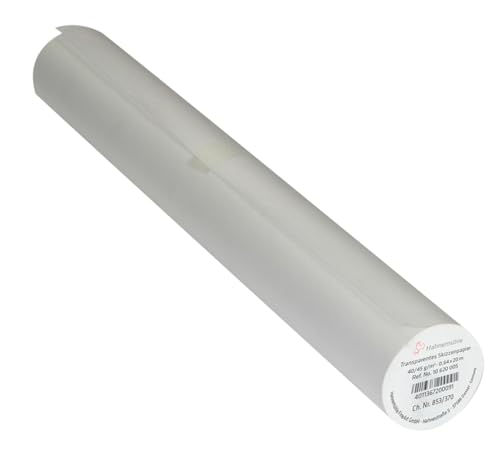 Hahnemühle Skizzenpapierrolle, 0,64 x 20m, transparent, holzfrei, 45g/m² von Hahnemühle