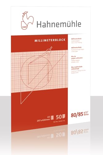 HAHNEMÜHLE 10662711 Millimeter - Block 50 Blatt, A3, 80 g/qm HAHNEMÜHLE 10662711 Millimeter - Block 50 Blatt, A3, 80 g/qm von Hahnemühle