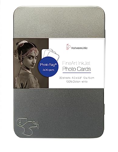 Hahnemühle 10640770 Digital FineArt Photo Rag Photo Cards, 10 x 15, 100 x 150 mm von Hahnemühle