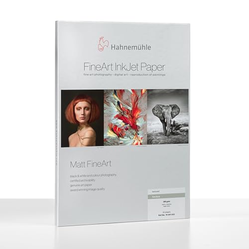 Hahnemühle 10641632 Digital FineArt Torchon Papier, 285 g/m², DIN A2, 420 x 594 mm, hellweiß von Hahnemühle