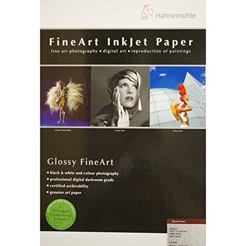 Hahnemühle 10641652 Digital FineArt Pearl Papier, 285 g/m², DIN A2, 420 x 594 mm, hellweiß von Hahnemühle