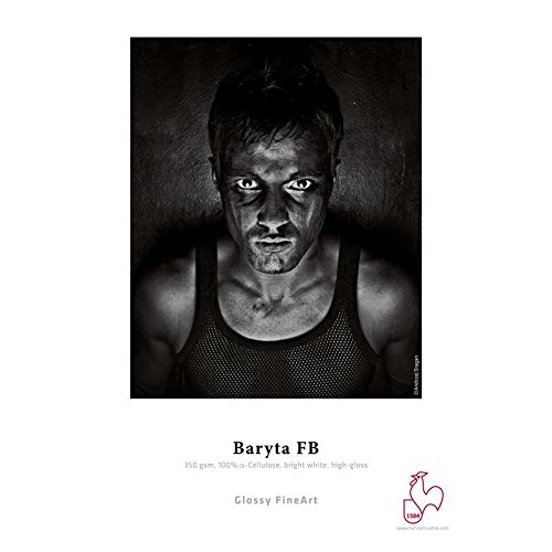 Hahnemühle 10641672 Digital FineArt Baryta FB Papier, 350 g/m², DIN A2, 420 x 594 mm, hellweiß von Hahnemühle