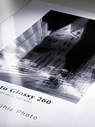 Hahnemühle 10641922 Photo Glossy Papier, 260 g/m², DIN A3+, 329 x 483 mm, hellweiß von Hahnemühle