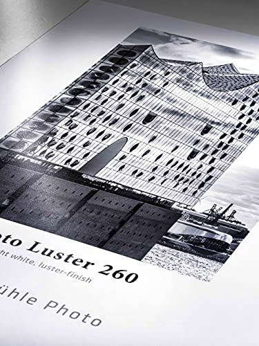 Hahnemühle 10643151 Photo Luster Papier, 290 g/m², 24 Zoll Rolle, 610 mm x 30 m, hellweiß von Hahnemühle