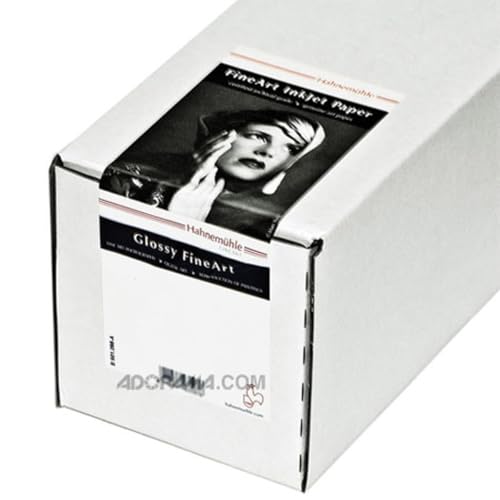 Hahnemühle 10643695 Digital FineArt Baryta FB Papier, 350 g/m², 17 Zoll Rolle, 432 mm x 12 m, hellweiß von Hahnemühle