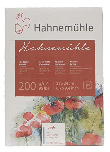 Hahnemühle AQUARELL-Block #628022 17X24CM RAUH von Hahnemühle