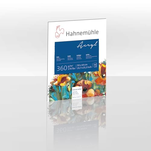 Hahnemühle Acrylblock, 50x64cm, naturweiß, 360g/m², 10 Blatt Hahnemühle Acrylblock, 50x64cm, naturweiß, 360g/m², 10 Blatt von Hahnemühle