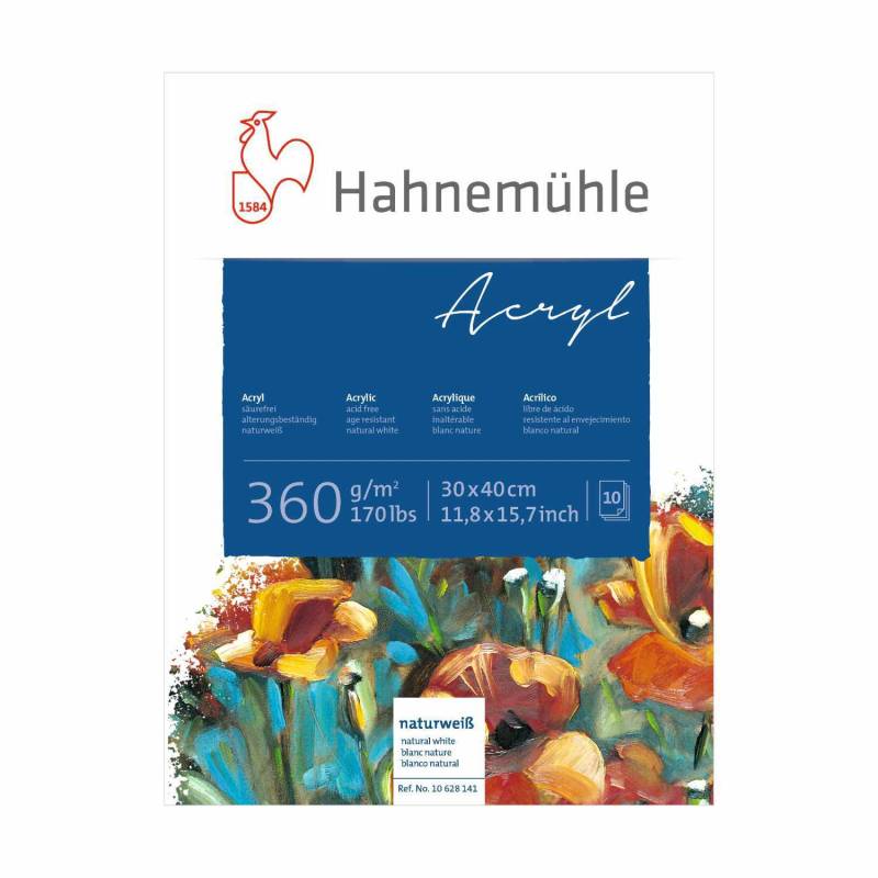 Acrylmalkarton 360g/m² 10 Blatt von Hahnemühle