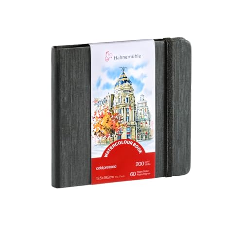 Hahnemühle Aquarellbuch, 200 g/m², feine Körnung, 30 Blatt, naturweiß, 19,5x19,5cm Hahnemühle Aquarellbuch, 200 g/m², feine Körnung, 30 Blatt, naturweiß, 19,5x19,5cm von Hahnemühle