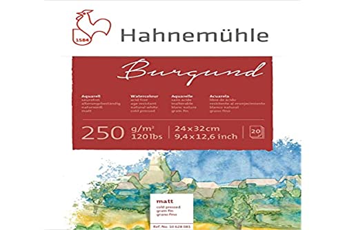 Aquarellblock – 24 x 32 cm – 20 Blatt – 250 g – matt von Hahnemühle