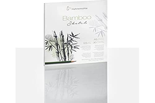 Hahnemühle Bamboo Skizzenblock, nachhaltiger Zeichenblock, 105 g/m², 30 Blatt, DIN A5 von Hahnemühle