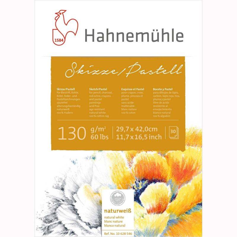 Block Skizze/Pastell 130g/m² 30 Blatt von Hahnemühle