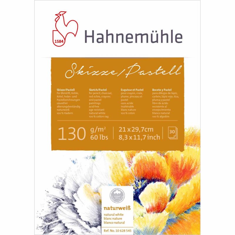 Block Skizze/Pastell 130g/m² 30 Blatt von Hahnemühle