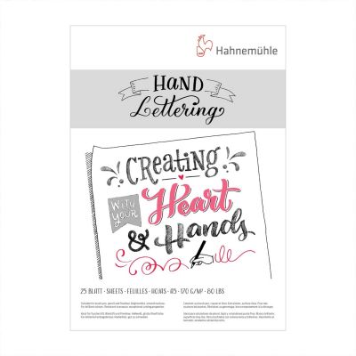 Handlettering Block DIN A5 170g/m² 25 Blatt von Hahnemühle