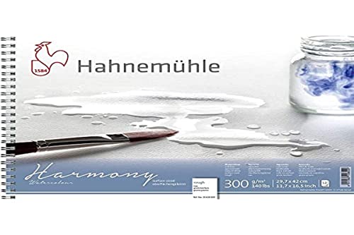 Hahnemühle Harmony Watercolour, rau, DIN A3, spiralisiert, 300g/m², naturweiß, 12 Blatt Hahnemühle Harmony Watercolour, rau, DIN A3, spiralisiert, 300g/m², naturweiß, 12 Blatt von Hahnemühle