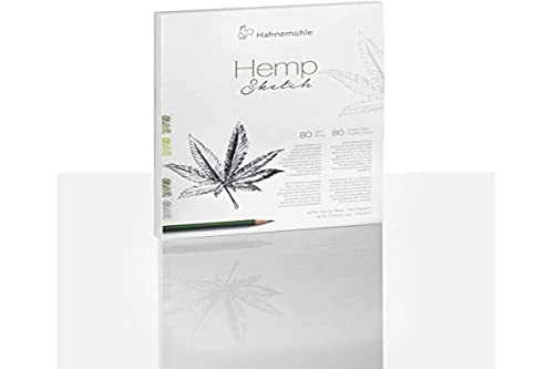 Hahnemühle Hemp Sketch, nachhaltiges Zeichenpapier, 80 g/m² schweres Hanfpapier, 80 Blätter, naturweiß, DIN A3 von Hahnemühle