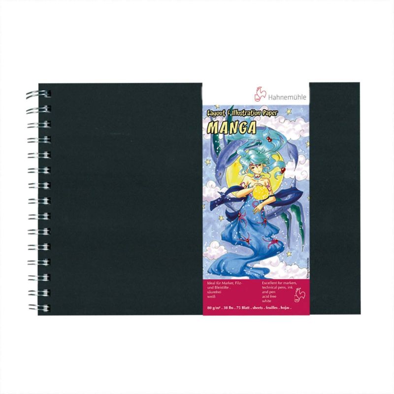 Manga Layout & Illustrationsbuch spiralisiert 80g/m² Manga Layout & Illustrationsbuch spiralisiert 80g/m² von Hahnemühle