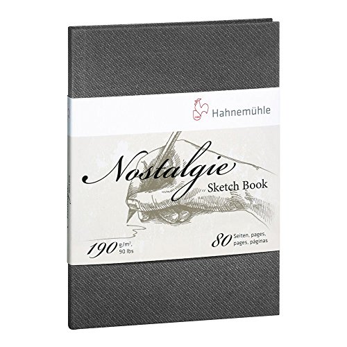 Hahnemühle Nostalgie Skizzenbuch, Premium Zeichenbuch, 190 g/m², naturweiß, 80 Seiten, DIN A4 - Portraitformat Hahnemühle Nostalgie Skizzenbuch, Premium Zeichenbuch, 190 g/m², naturweiß, 80 Seiten, DIN A4 - Portraitformat von Hahnemühle