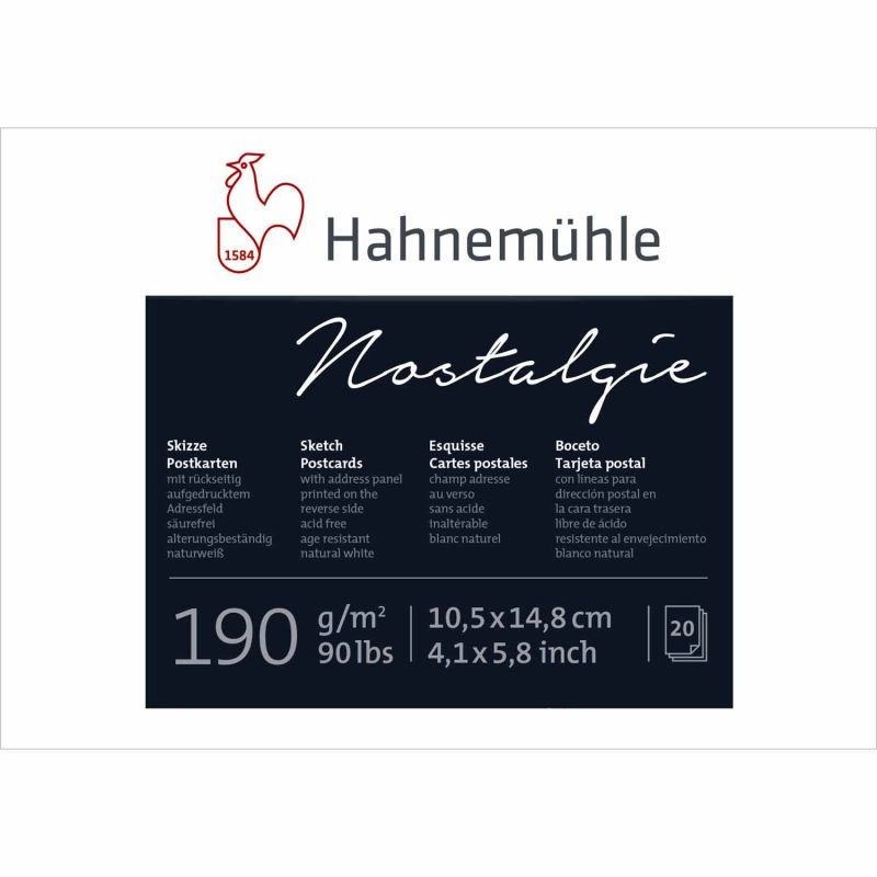 Skizzen-Postkartenblock A6 190g/m² 20 Blatt Skizzen-Postkartenblock A6 190g/m² 20 Blatt von Hahnemühle