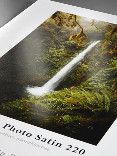 Hahnemühle Sustainable Photo Satin, nachhaltiges Fotopapier, perlglänzend, naturweiß, 220 g/m² (210 x 297 mm) von Hahnemühle