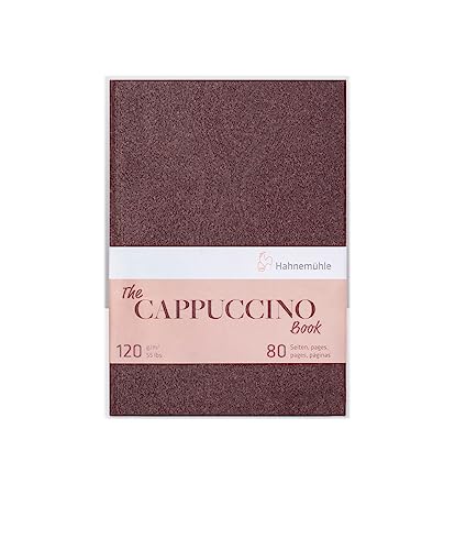 Hahnemühle The Cappuccino Book, hellbraunes Skizzenbuch, Zeichenbuch mit 120 g/m², 40 Blatt, DIN A5 von Hahnemühle