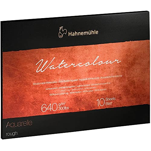 Hahnemühle The Collection Aquarellblock, grob, 35,8 x 48 cm, 136 kg, 10 Blatt von Hahnemühle