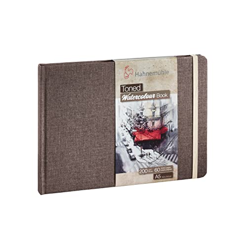 Hahnemühle Toned Watercolour Book, getönte Aquarellbücher, 200 g/m², 30 Blatt, Beige, DIN A5 von Hahnemühle