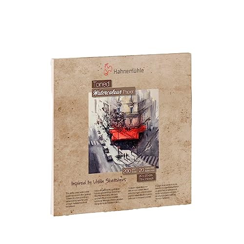 Hahnemühle Toned Watercolour Block Beige, 20 x 20 cm, 200 g/qm, 20 Blatt Hahnemühle Toned Watercolour Block Beige, 20 x 20 cm, 200 g/qm, 20 Blatt von Hahnemühle