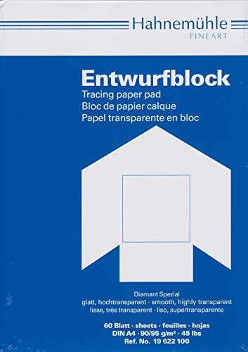 Hahnemühle - Transparent Designblock, 60 Blatt, 90 g, DIN A4 Hahnemühle - Transparent Designblock, 60 Blatt, 90 g, DIN A4 von Hahnemühle