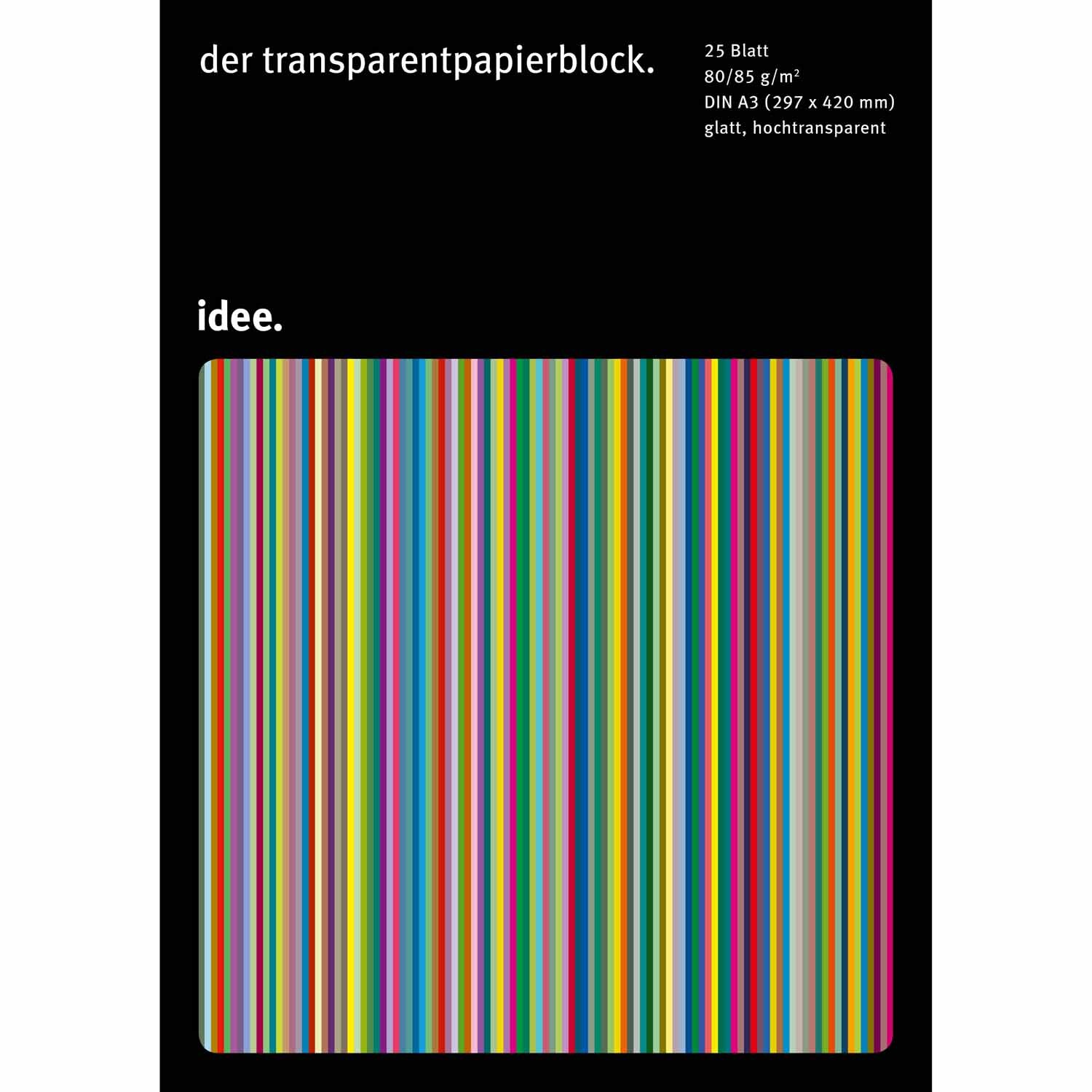 Transparentpapier A3 80-85g/m² 25 Blatt von Hahnemühle