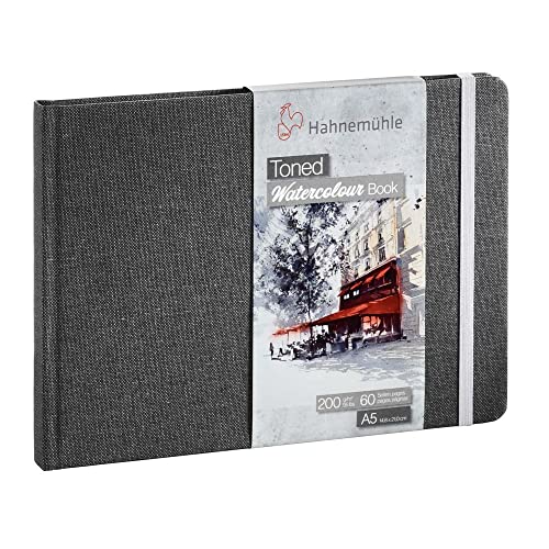 Hahnemühle Toned Watercolour Book Grey, grau getöntes Aquarellbuch, DIN A5 Hahnemühle Toned Watercolour Book Grey, grau getöntes Aquarellbuch, DIN A5 von Hahnemühle