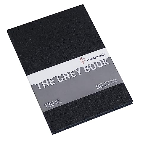 Hahnemuhle : The Grey Book Skizzenbuch, 120 g/m², 40 Blatt, A4 von Hahnemühle