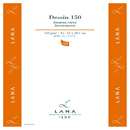 Lana DESSIN Zeichenpapier, 30 Blatt, 220g, DIN A5 Lana DESSIN Zeichenpapier, 30 Blatt, 220g, DIN A5 von Hahnemühle